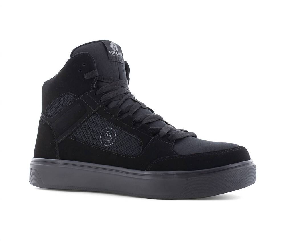 NEW VOLCOM men's workwear evolve high top shoes in black